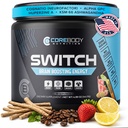 스위치, 뇌 부스트 Nootropic 에너지 보충 분말 - 미국에서 만든 - 알파 GPC, NALT, Ashwagandha, Sugar Free Energy, Keto, 증가 정신 초점 & Cognitive 기능, 무드 & 메모리 강화