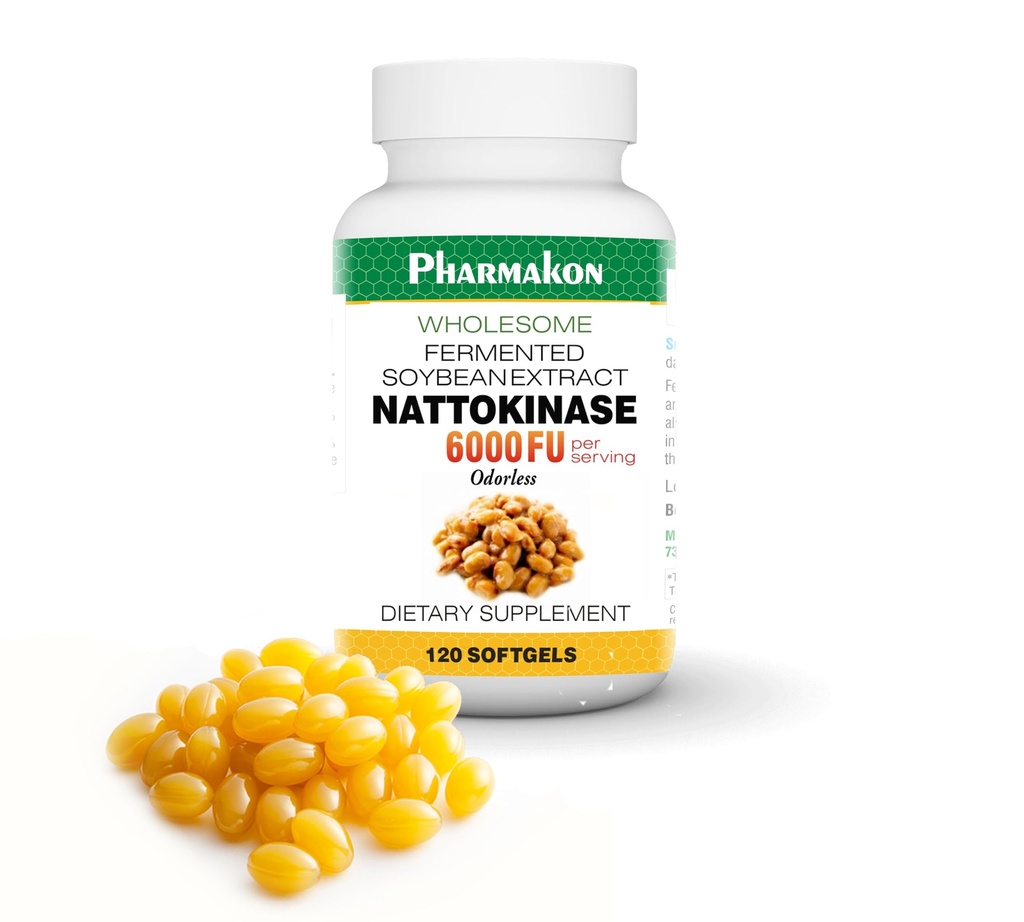 PHARMAKON 자연적인 Nattokinase 유기 발효된 콩 추출물, 봉사 당 6000 FU