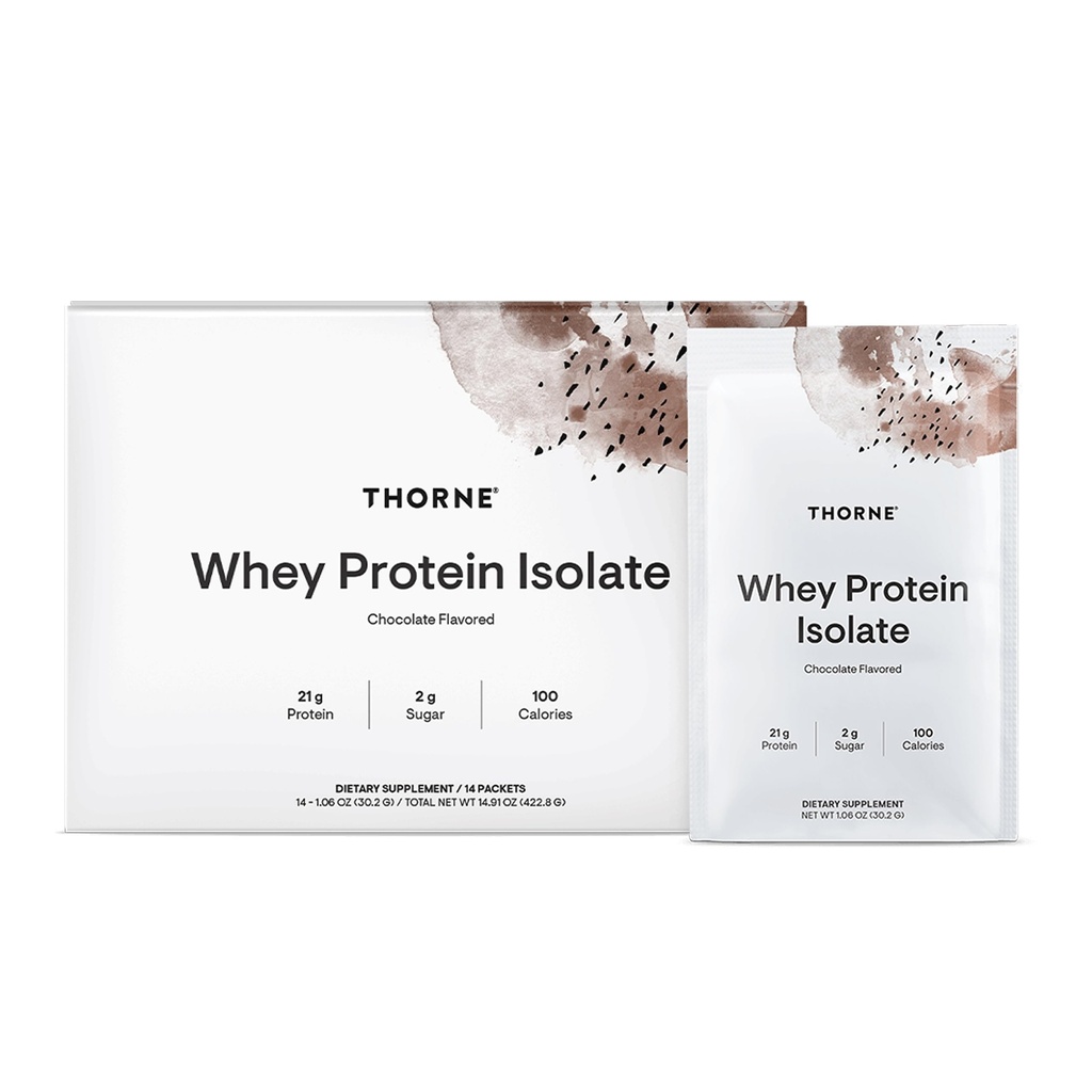 THORNE - Whey Protein Isolate - BCAA를 가진 균형 잡힌 아미노산 단면도 - Digest Whey Protein Powder에 쉬운 21 그램 - 스포츠를 위해 증명된 NSF - 글루텐 & Soy-Free - 14의 소포