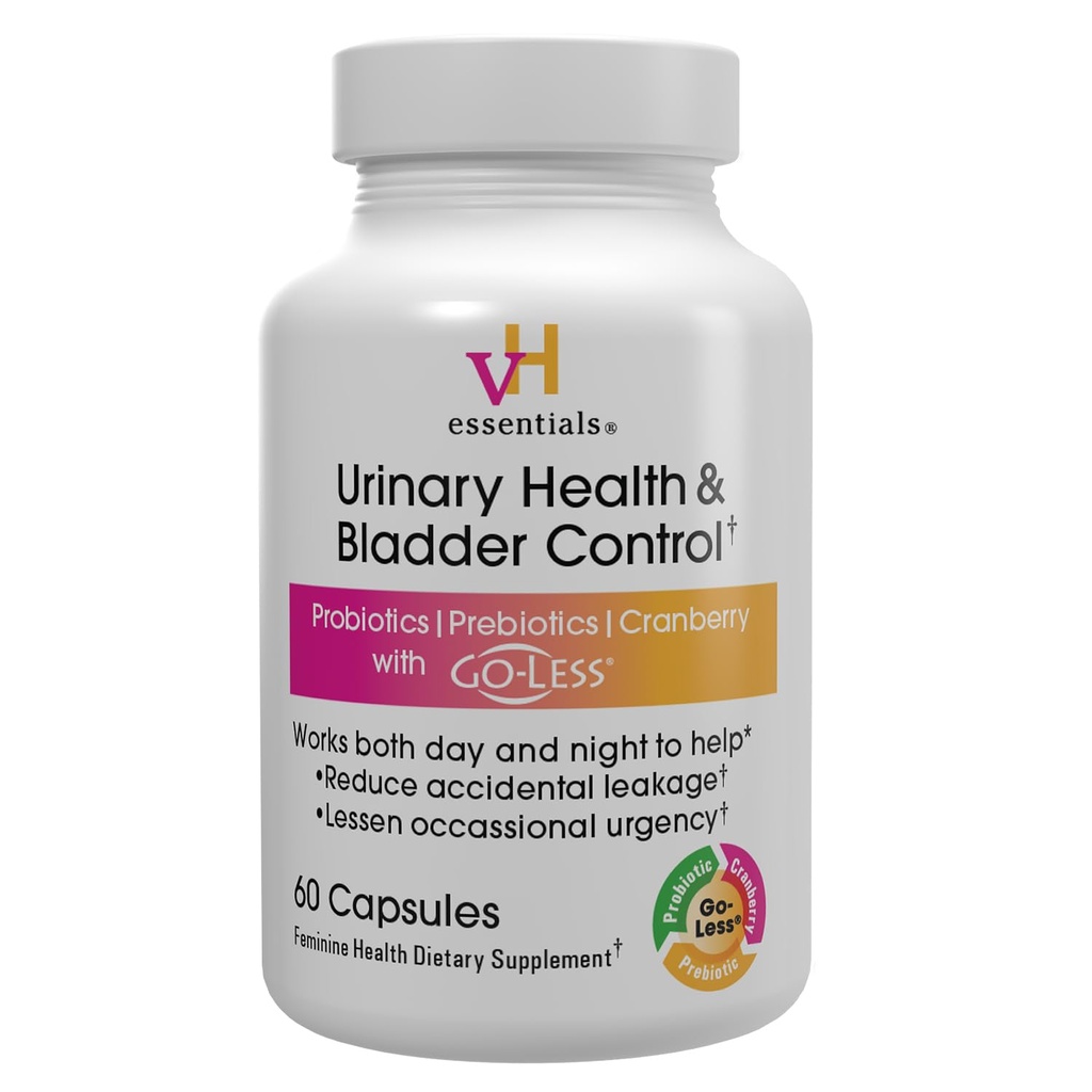 vH는 Urinary 건강 & Bladder 통제, 크랜베리 추출물, Prebiotics 및 Probiotics의 24 시간 Feminine 건강 지원, Occasional 누설, 질 건강, 60의 캡슐을 감소시킵니다
