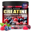 크레아틴 Monohydrate Gummies 5000mg - 남자 & 여자를 위한 설탕 자유로운 전 운동 보충교재, 근육, 힘, 회복, Cognitive 건강 & 기억, 혼합 베리 풍미, 120 조사를 위한 크레아틴 Gummies