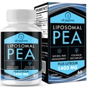 Liposomal Palmitoylethanolamide 1300 MG 플러스 Luteolin 100 MG, 우수한 흡수, Discomfort 관리를 위한 Micronized 완충, 60 Softgels