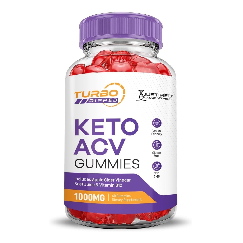 Justified Laboratories 터보 Ripped Keto ACV Gummies 고급 공식 1000MG 터보 Ripped Keto Gummies Apple Cider Vinegar Pomegranate Beet Juice Powder B12 Vegan Non GMO 60 거미