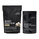 Sports Research® Creatine Monohydrate (100 인분) & Vanilla Whey Protein (63 인분), Lean 근육 건물, 향상된 성능, 힘 및 운동 회복을위한 동적인 듀오 - 스포츠 Nutritio