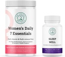 Women's Daily 7 Essentials & Sleep Well 번들 - Sleep Well의 멀티비타민 팩을 완료하십시오.