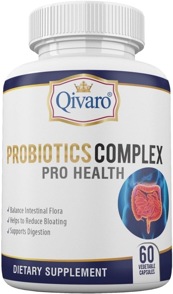 Probiotic Pro Health - 소화 균형과 면역 지원 - 자연 및 유기 보충교재 - 매일 Probiotic Support - Vegan 및 Non-GMO - 미국에서 만든 - 60 캡슐