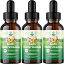 Natures Craft Liquid Multivitamin for Kids Immunity Support - 모든 연령대의 아이를 위한 C D3 E B6 및 D3 액체 비타민을 가진 Yummy Toddler Multivitamin 보충 - 높은 흡수 (3 팩)