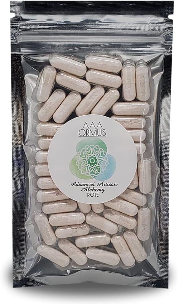 ORMUS 로즈 - 모노 원자 골드 - 45 Vegan 캡슐 - Philosophers Stone - AAA 오르머스