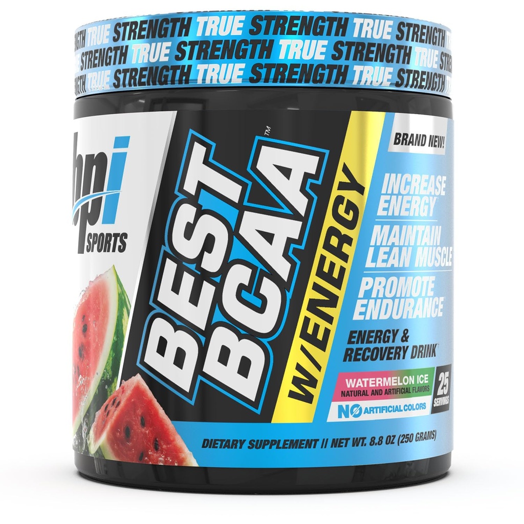 BPI 스포츠 최고의 BCAA 분말 - 근육 회복 지원 - 분기된 사슬 아미노산 | 단백질과 근육의 빌딩 블록 - 포스트 운동 회복 - Hydration - 수박 얼음
