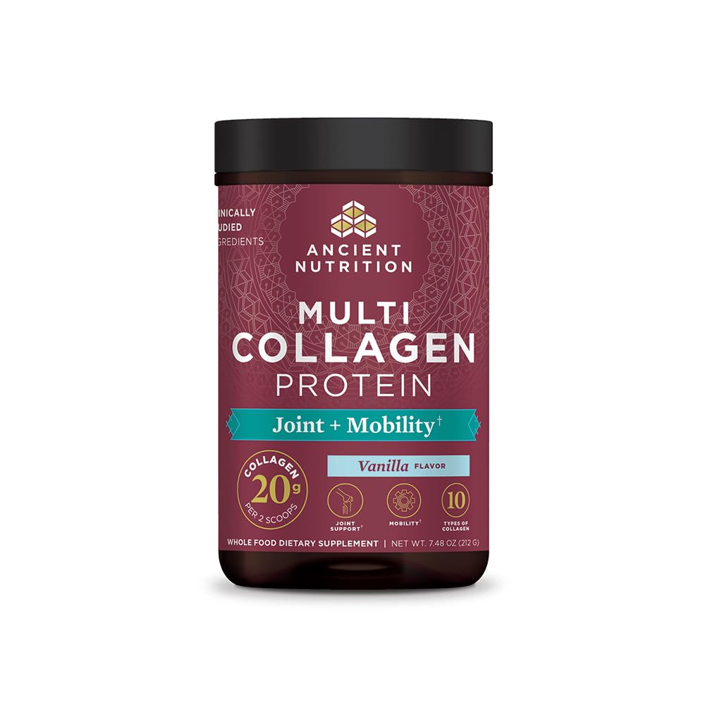 고대 영양 교원질 분말 단백질, 다 교원질 단백질 분말 합동 + Mobility, 포스트 운동을 위한 Hydrolyzed 교원질 펩티드를 가진 20의 서빙, 합동 보충교재, 7.48oz