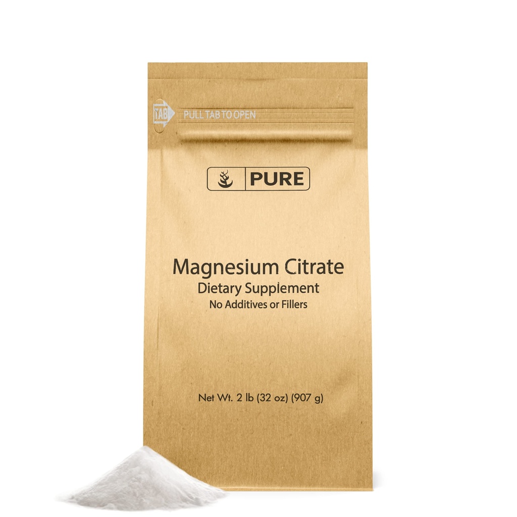 순수한 본래 성분 마그네슘 구연산염 (2lb) 마그네슘 보충교재, Unflavored, 쉽게 녹입니다