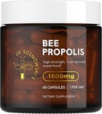 Sosnowski's Bee Propolis 박사 | 1500mg 높은 효능 | Hive-derived Superfood, 야채 캡슐, 60 개 | 2 개월 공급