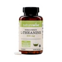 NatureWise Double Strength L-Theanine 200mg - 휴식 + 수면 지원을위한 Vegan L Theanine 보충 - NSF 인증 L-Theanine - Non-GMO, USA 제조 - 120 캡슐 [120 일 공급]