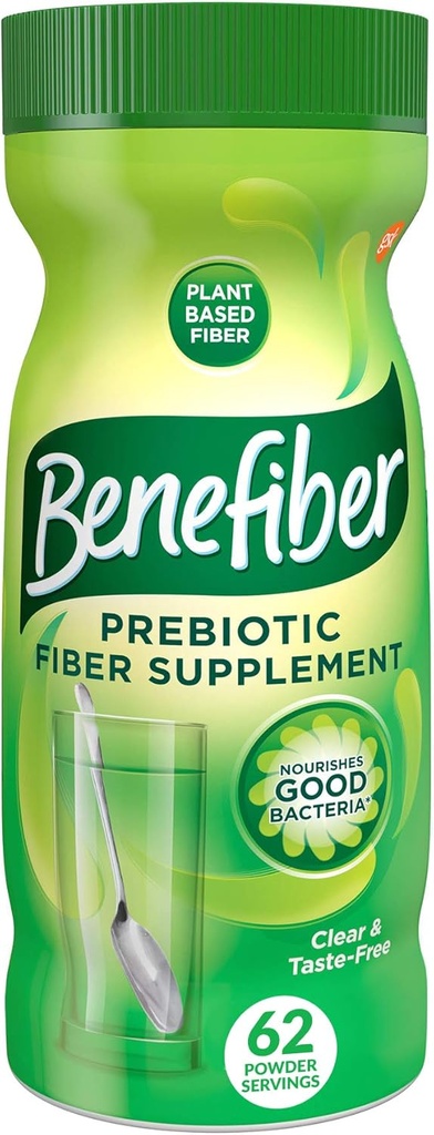 Benefiber Digestive 건강을 위한 매일 Prebiotic 섬유 보충교재 분말, 매일 섬유 분말, Unflavored - 62의 서빙 (8.7 온스)