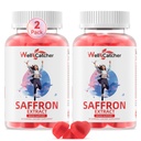 성인 아이를위한 Saffron Gummies - 남성 여성을위한 유기 Saffron 추출물 보충 무료 Mood Balance Support Better Sleep Metabolism with Vitamin Non GMO Strawberry flavored 60 Days Supply