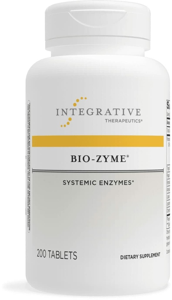 통합 Therapeutics Bio-Zyme - 소화 지원을위한 Pancreatic Enzyme Complex * - 건강한 소화 지원 * - Undiluted Pancreatic Extract - 200 정제 (100 인분)