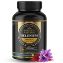 Golden Saffron Selenium (200mcg Selenium & 88.5 mg Saffron Extract) - 전반적인 건강, 비 GMO, Gluten Free, Dairy Free, 독특하고 고급 공식 - 미국 및 맛없는.
