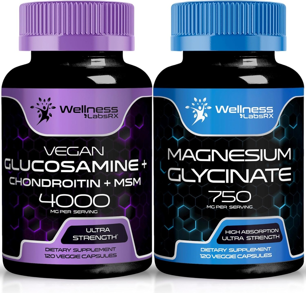 웰니스 LABSRX 글루코사민 Chondroitin MSM | 마그네슘 글리세라이드 캡슐