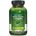 Irwin Naturals Aloe & Triphala Active Cleanse + Probiotics - 60 액체 Softgels - 천연 소화 지원 - Gentle, 효과적인 Detox + Elimination 2-Part Colon Care - Nourish + Balance