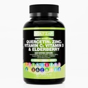 Quercetin 아연 비타민 D 보충교재 Quercetin 1000mg 아연 50mg 비타민 C 1000mg 비타민 D 5000 IU Bromelain Elderberry 성인을 위한 바다 Mos