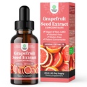 GSE Grapefruit Seed Extract Liquid - One Drop Daily - 슈퍼 농축 포도 씨앗 추출물 Bioflavonoids & Polyphenols의 풍부한 과트 건강 및 면역 지원 - 2OZ - 60 서빙