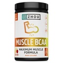 ZHOU 근육 BCAA - Vegan BCAA 분말, 남자 & 여자를 위한 BCAA 보충교재, 지원 근육 건강, 에너지, 모든 자연적인 분지된 사슬 아미노산을 위한 음료 - 열대 펀치, 11.6 oz (30 서빙)