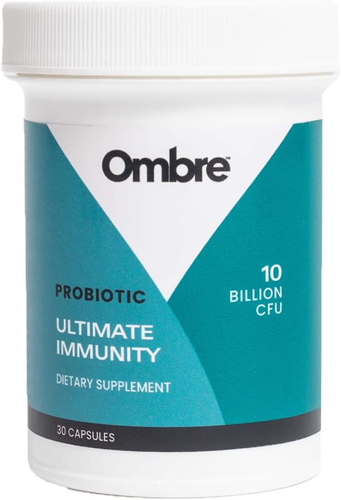 Ombre Ultimate Immunity Probiotics, 면역 지원 보충교재, 10 억 CFU, 선반 안정, 30의 서빙