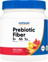 Nutricost Prebiotic 섬유 분말 (1 LB, 과일 펀치) - 소화 건강, 천연 섬유 보충교재, 수용성 식물 섬유 혼합