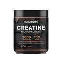 NatureBell Creatine Monohydrate Powder - 500g - Micronized Powder - 서빙 당 5,000mg Creatine 제공 - 사전 운동 또는 포스트 운동 지원 * - Vegan & Keto Friendly - Unflavored