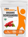 BulkSupplements.com 유기 Schisandra 분말 - Schisandra Berry - 글루텐 무료 - 1g, 250g (8.8 oz) (1 개)