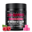 EAA Gummies - 2 : 1 : 1 BCAA 공식 (8300mg) - 근육 회복 및 지구력을위한 필수 아미노산 - 비 GMO, 글루텐 무료, 설탕 무료, 채식, 라즈베리 맛 - 90 카운트