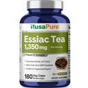 NusaPure Essiac 차 1350 mg 180 Veggie 모자 (채식, 비 GMO)