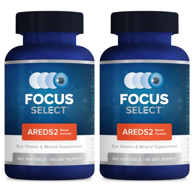 초점 선택 AREDS2 기반 눈 비타민 - 광활한 보충교재 - AREDS2는 눈 (360 ct. 180 일 공급) - AREDS2는 낮은 아연 공식 - 눈 시각 보충교재와 비타민을 기초를 두었습니다