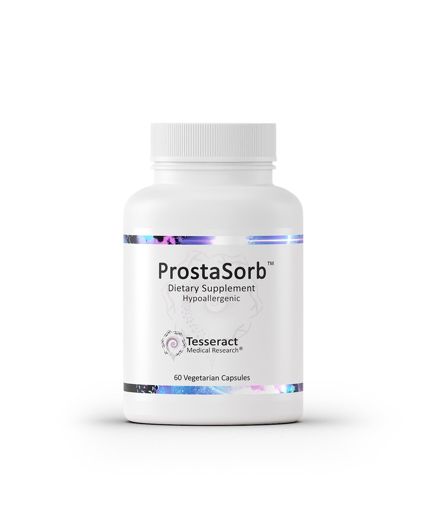 Tesseract ProstaSorb, 전립선은 Saw Palmetto, Pygeum 및 Pumpkin, 건강한 전립선 기능, Bladder 빈닝, Urinary Flow, 글루텐 무료, 60 채식 캡슐을 가진 남자를 위한 보충합니다