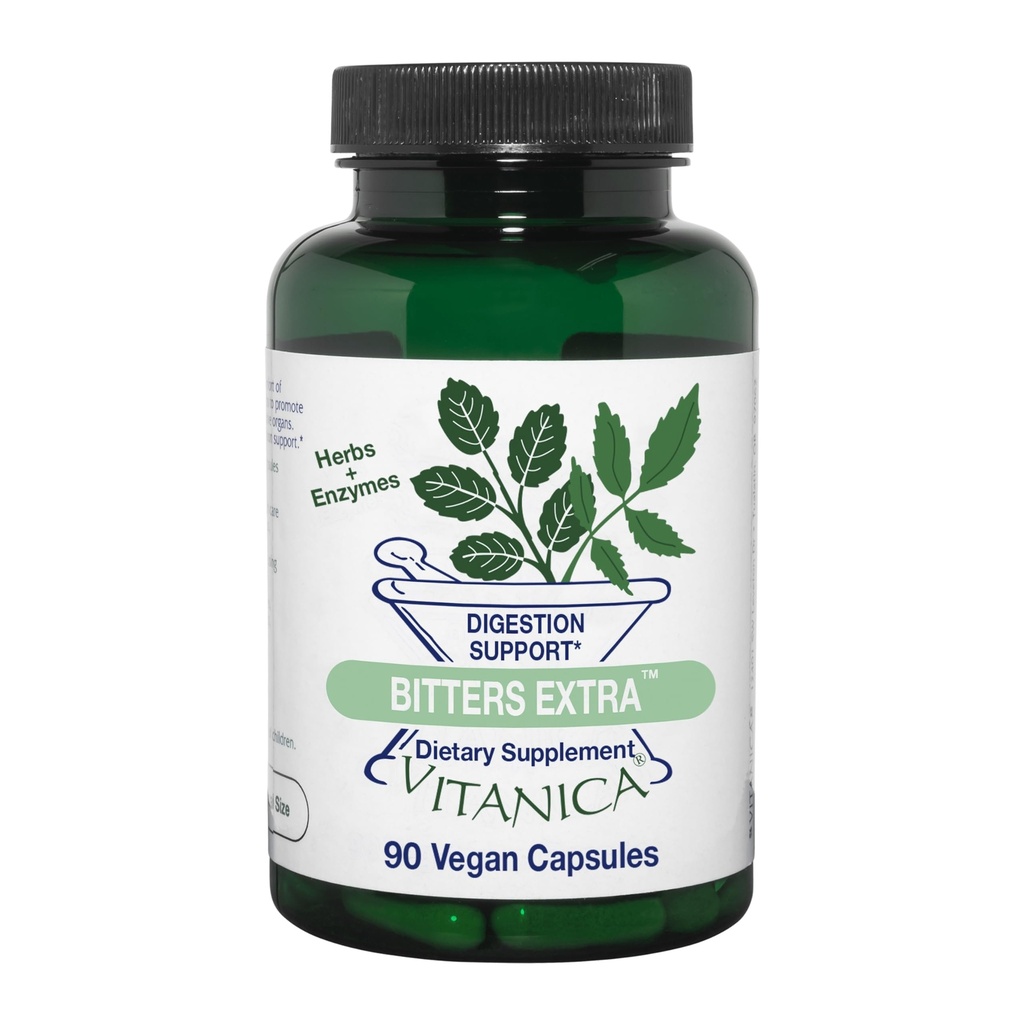 Vitanica Bitters 여분, 소화 지원, 채식주의자, 90의 캡슐
