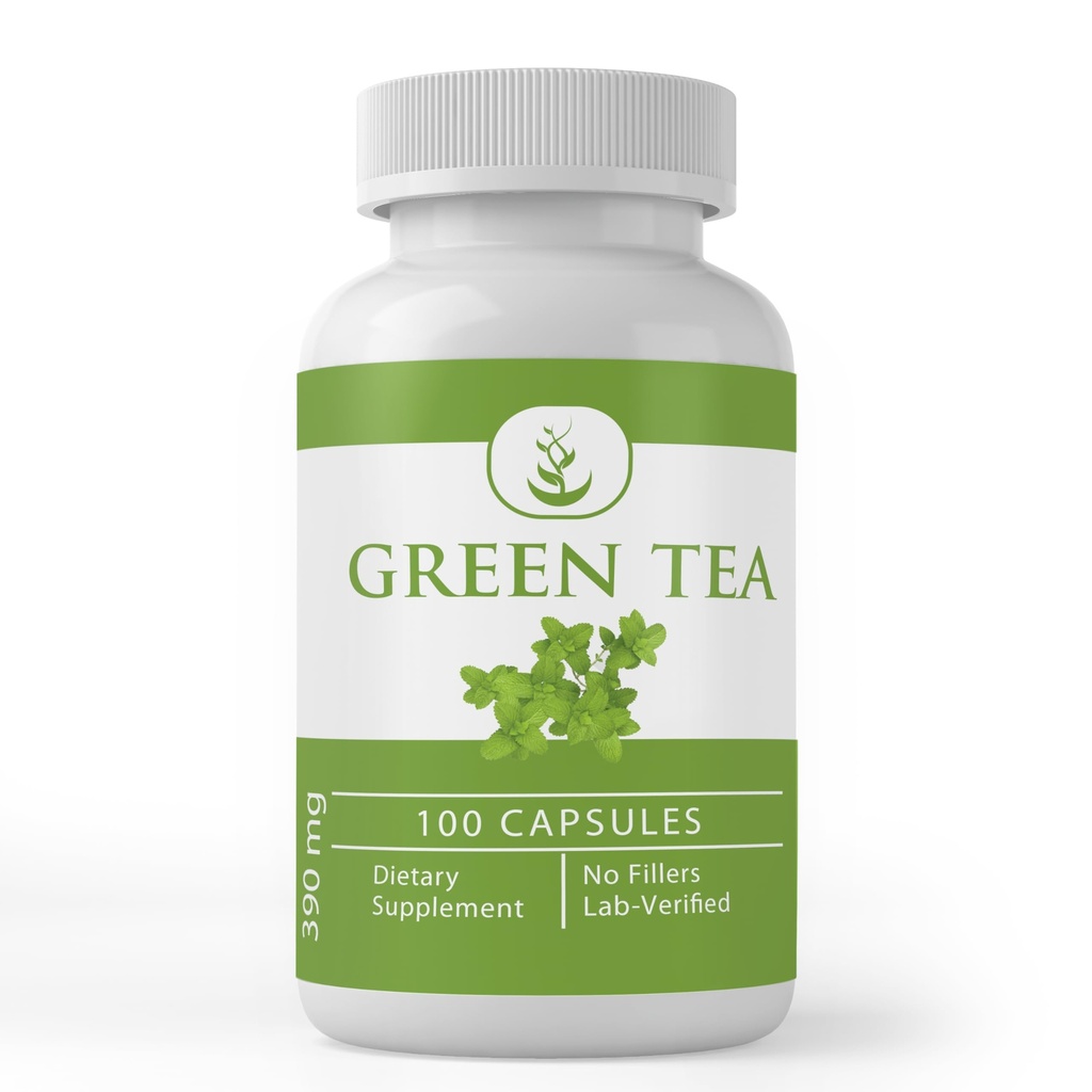 PURE ORIGINAL INGREDIENTS 녹차 추출물, (100 캡슐) 항상 순수, 첨가제 또는 필러 없음, 실험실 검증