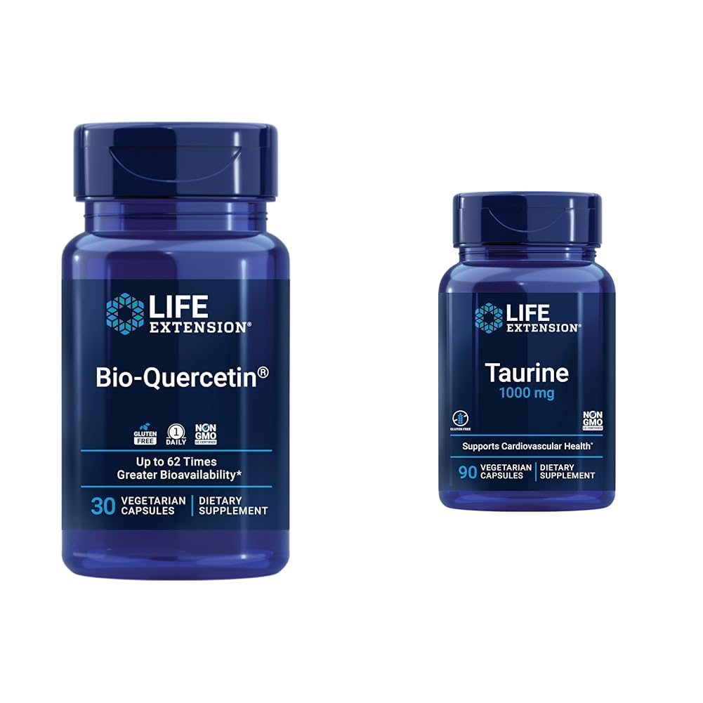 생활 연장 생물 Quercetin 30의 캡슐 & 타우린 1000mg 90의 캡슐 뭉치