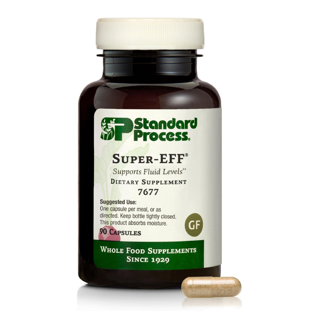 Standard Process Inc. Super-EFF - Flaxseed Oil 및 Spanish Moss가있는 전체 식품 에너지 - 90 캡슐