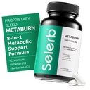 여성 및 남성을위한 셀레브 Metaburn 체중 감소 알약 - 식욕 억제제 및 지방 버너, 대사 지원 체중 감소 Berberine, 크롬, 녹차 및 B12-60 캡슐과 보충