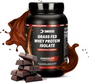 DMoose Grass Fed Whey Protein Powder - 근육 성장 및 회복, 자연적으로 단화 및 맛, 아미노산에 풍부한, 빠른 흡수 성능 공식 (2 Lbs, 초콜릿)