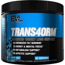 Evlution Thermogenic 뚱뚱한 불타는 지원 분말 영양 Trans4orm 빠른 행동 에너지 분말은 CLA Carnitine와 알파 GPC - 파란 Raz를 가진 빠른 대사 체중 감소 그리고 정신 초점을 지원하기 위하여