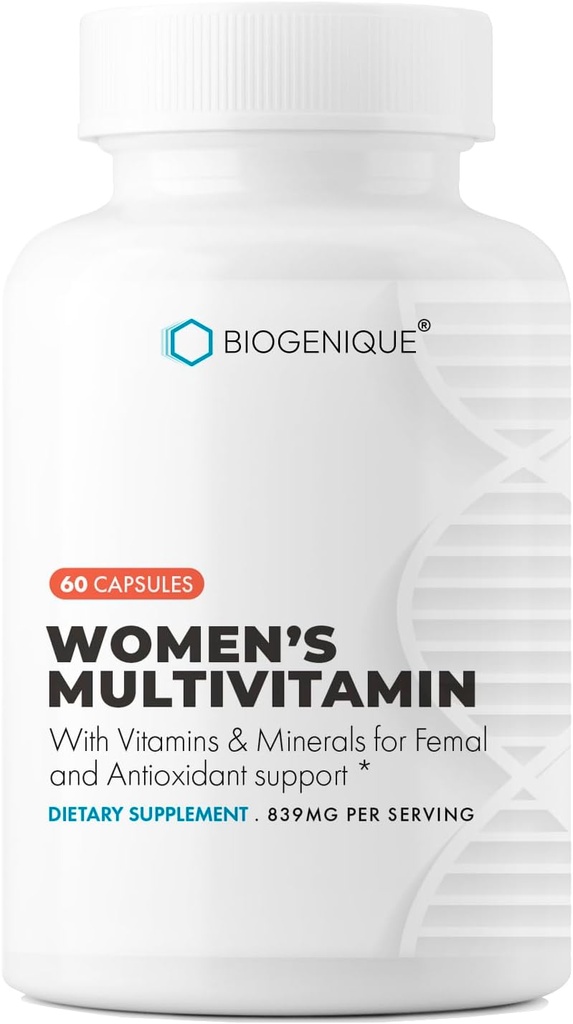 여성 Multivitamin, 비타민 A, C, D, E, B-6 및 B-12, 에너지 대사, 뼈 & 면역 지원, 60 캡슐을 가진 여자를 위한 매일 비타민