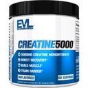 Evlution Nutrition Creatine 5000 - 더 빠른 회복, Lean 근육 성장 및 성능 지원 - 사전 & 포스트 운동 분말 - 5000mg 순수 Creatine Monohydrate per 서빙 - 60 서빙