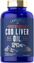 Carlyle Cod Liver Oil Softgels | 1245mg | 250 개 | 노르웨이 | 비 GMO, 글루텐 프리