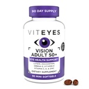 나이를 위한 Viteyes 시각 50 눈 건강, 시각 지원, 나이 드는 눈, Lutein, Zeaxanthin, Omega-3, 아연, 비타민 C, 비타민 D, 비타민 E의 눈 의사 신뢰하는, 미국에서 제조하는 90 Ct