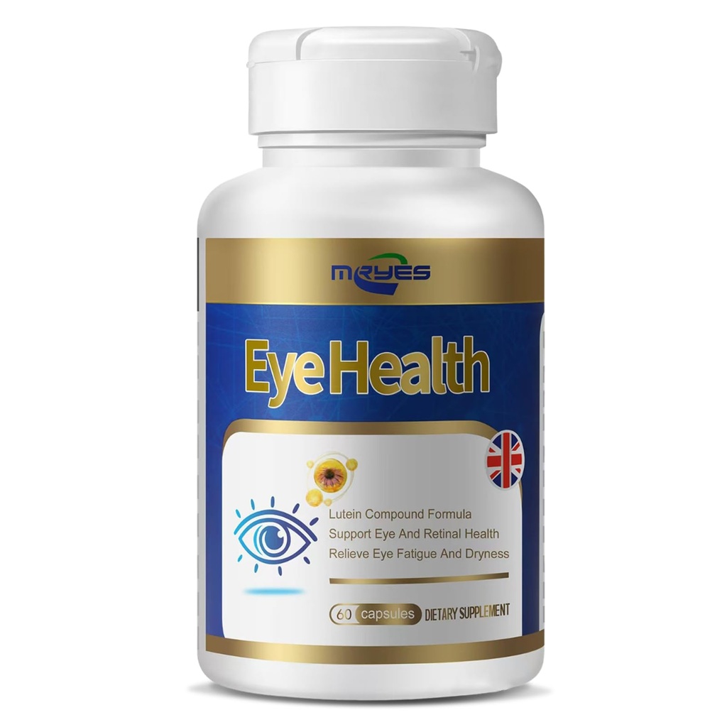 Zeaxanthin, Bilberry Extract, Vitamins E for Men and Women Dietary Supplements for Eye Health Supports Vision Clarity, Antioxidant Protection & Eye Health | 60 캡슐