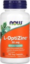 이제 음식 : L-Optizinc 면역 지원 30 mg, 100 모자 (2 팩)