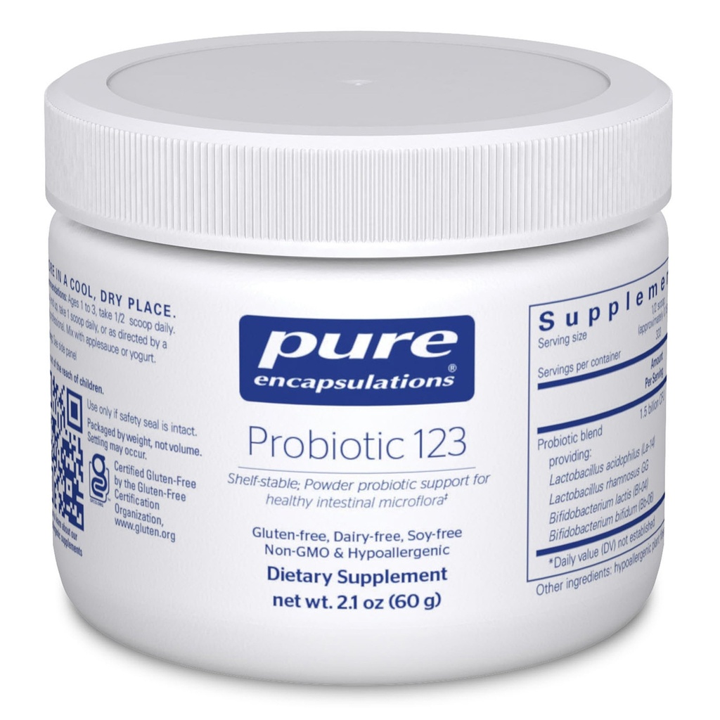 Pure Encapsulations Probiotic 123 | 건강한 Intestinal Microflora의 어린이 프로바이오틱스 지원 | 2.1 기타