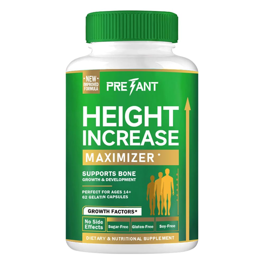Taller 성장하기 위해 PRETANT-Growth 캡슐 - 뼈 강도에 대한 칼슘을 가진 높이 증가 Maximizer - 자연 Taller 보충 - Dietary Edible Healthcare Fitness