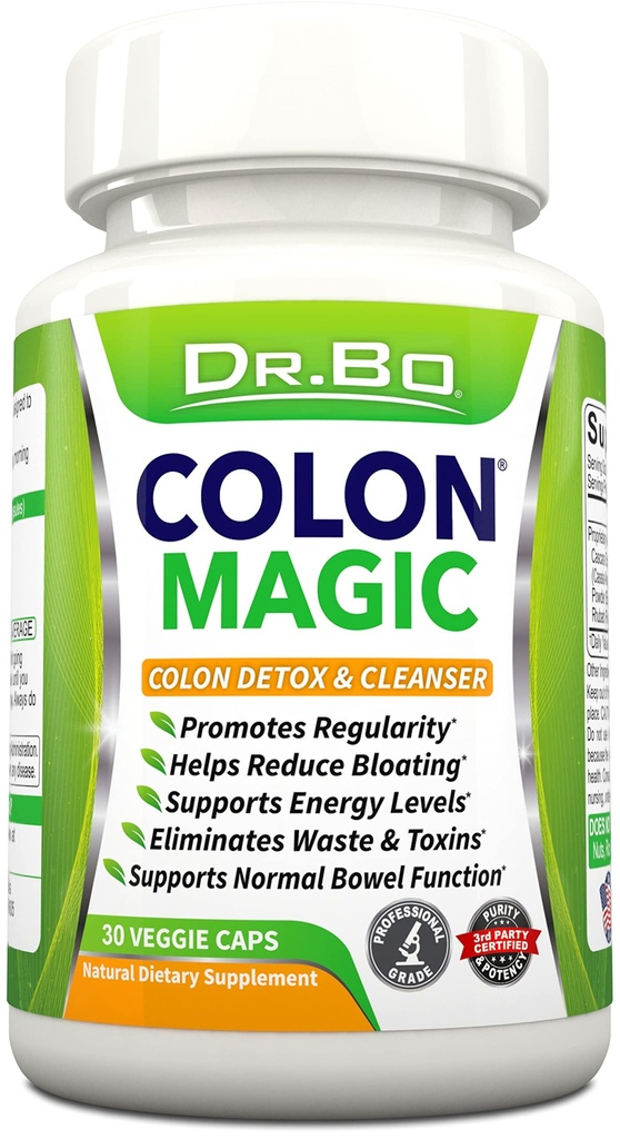 Colon Cleanse Detox Formula - Intestinal Bloating & Fast Digestive Cleanse - 매일 변비 완화 보충교재 Gut, Belly, Stomach - 여성 남성 초본 체중 홍조